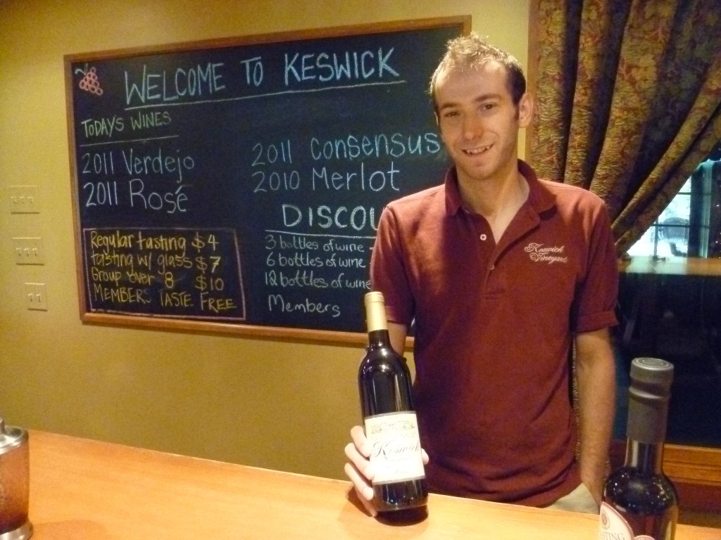 Brian at Keswick Vineyards