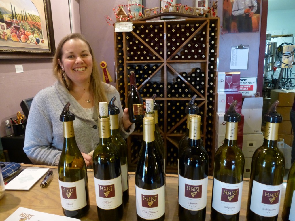 Kelli at Hart Family Winery