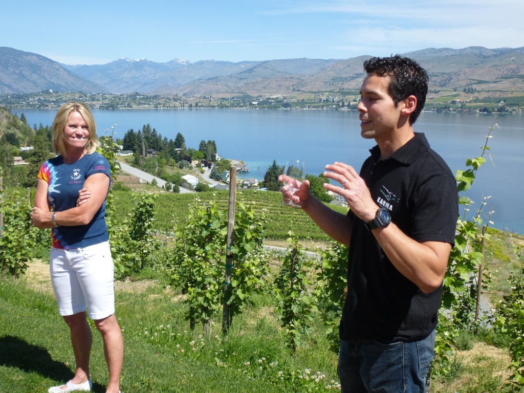 Karma owner Julie Pittsinger and winemaker Craig Mitrakul