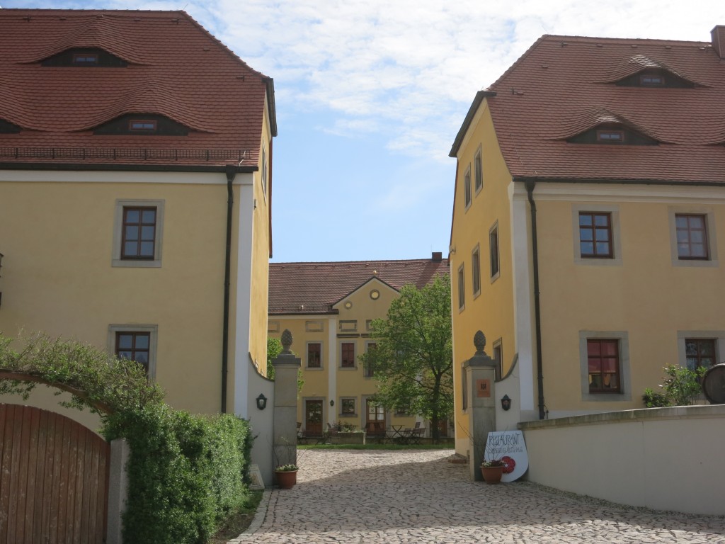 Entrance to the Schloss Proschwitz winery in Zadel