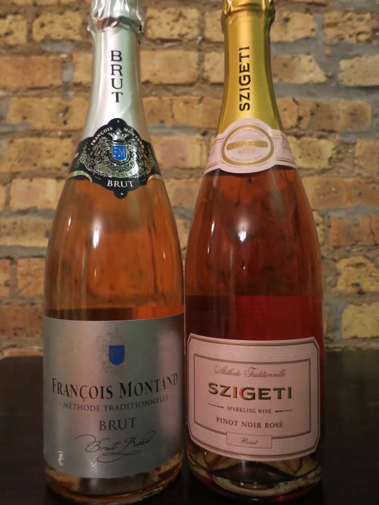 Francois Montand Brut Rose and Szigeti Pinot Noir Rose