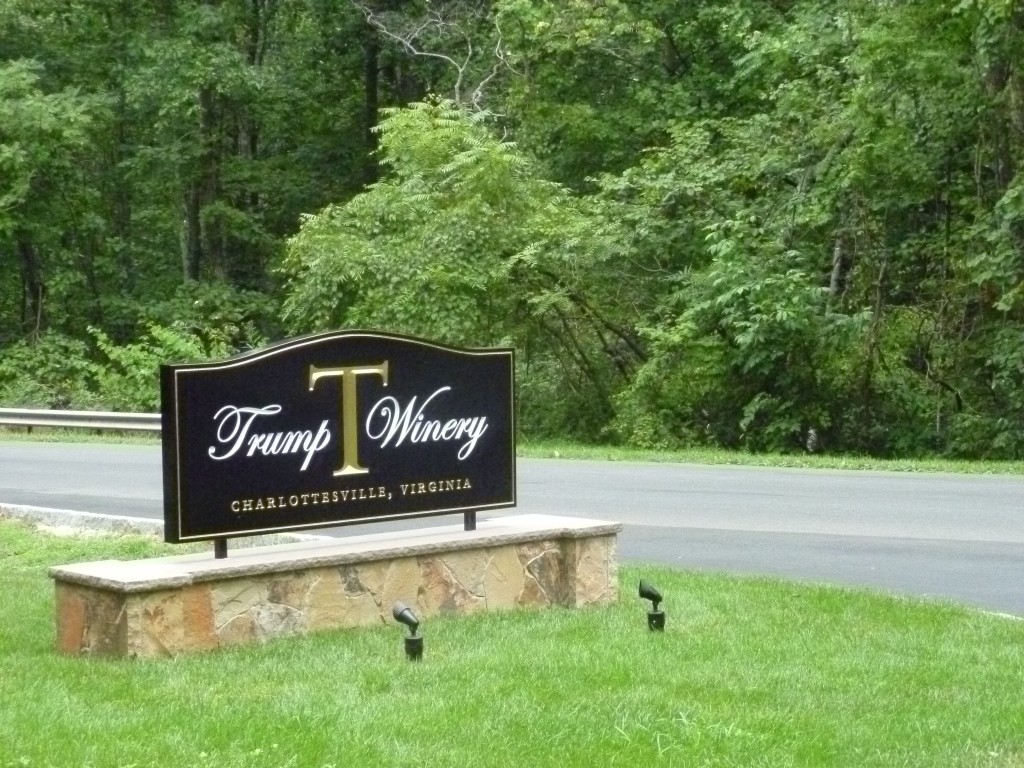 Trump Winery Entrance